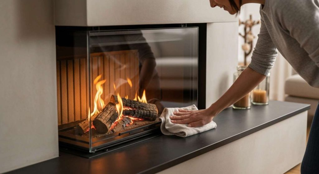 Come pulire efficacemente un vetro di inserto o di camino chiuso