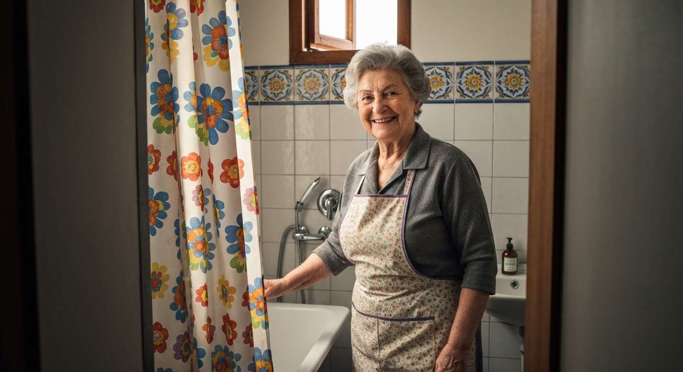 4 trucchi della nonna per pulire una tenda da doccia