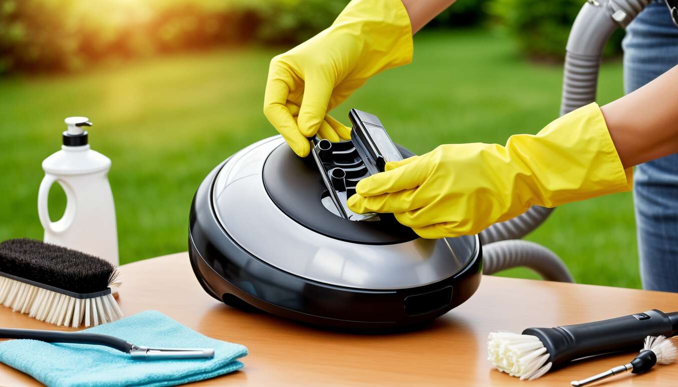 Vider et nettoyer régulièrement le bac à poussière ou le sac Vider et nettoyer régulièrement le bac à poussière ou le sac