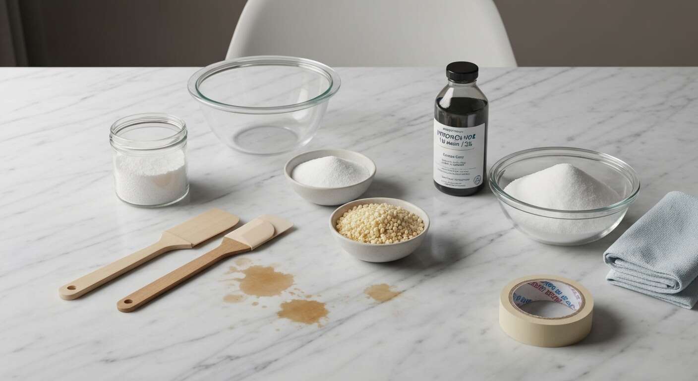 Come pulire un tavolo in marmo macchiato ?