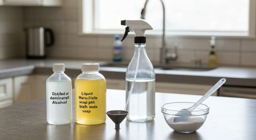 Come pulire un piano di lavoro in granito annerito ?