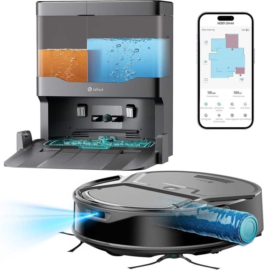 Recensione Lefant M210 Omni: robot aspirapolvere lavapavimenti da 20.000 pa