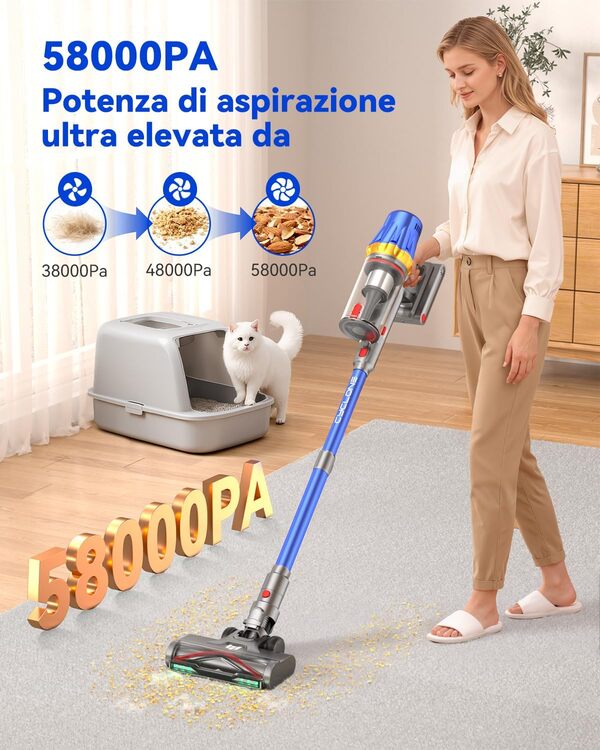 Scopri l'aspirapolvere senza fili H9 con potenza 650W e 90 minuti di autonomia. Prestazioni professionali, leggerezza e praticità per una pulizia senza compromessi.