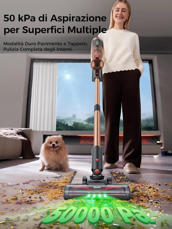 Scopri la nostra recensione dettagliata dell'aspirapolvere Proscenic P11 Ultra con motore da 500W. Potenza senza fili, autonomia e tecnologia avanzata a confronto.