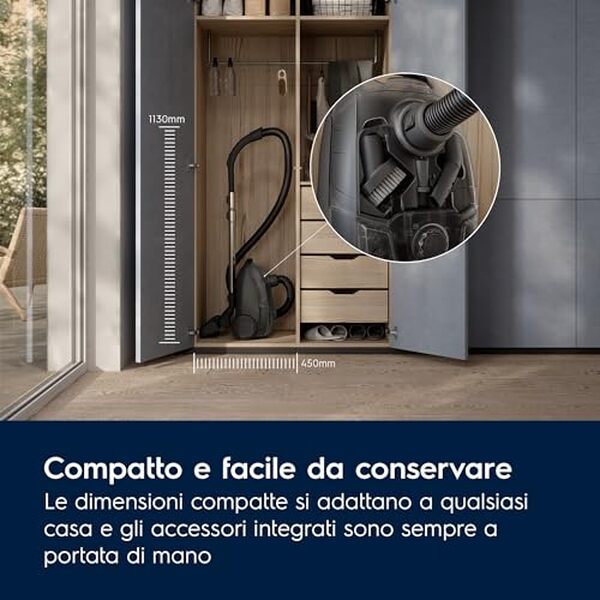 Scopri la recensione completa dell'aspirapolvere Electrolux EB51C1OG 750W. Potenza, efficienza e filtro HEPA avanzato per una pulizia profonda e igienica della tua casa.